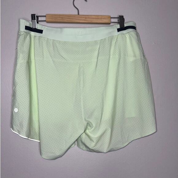 Lululemon Men’s Fast & Free Running Shorts 5" Inseam Lime/Neon Green Size XXL - Picture 8 of 8